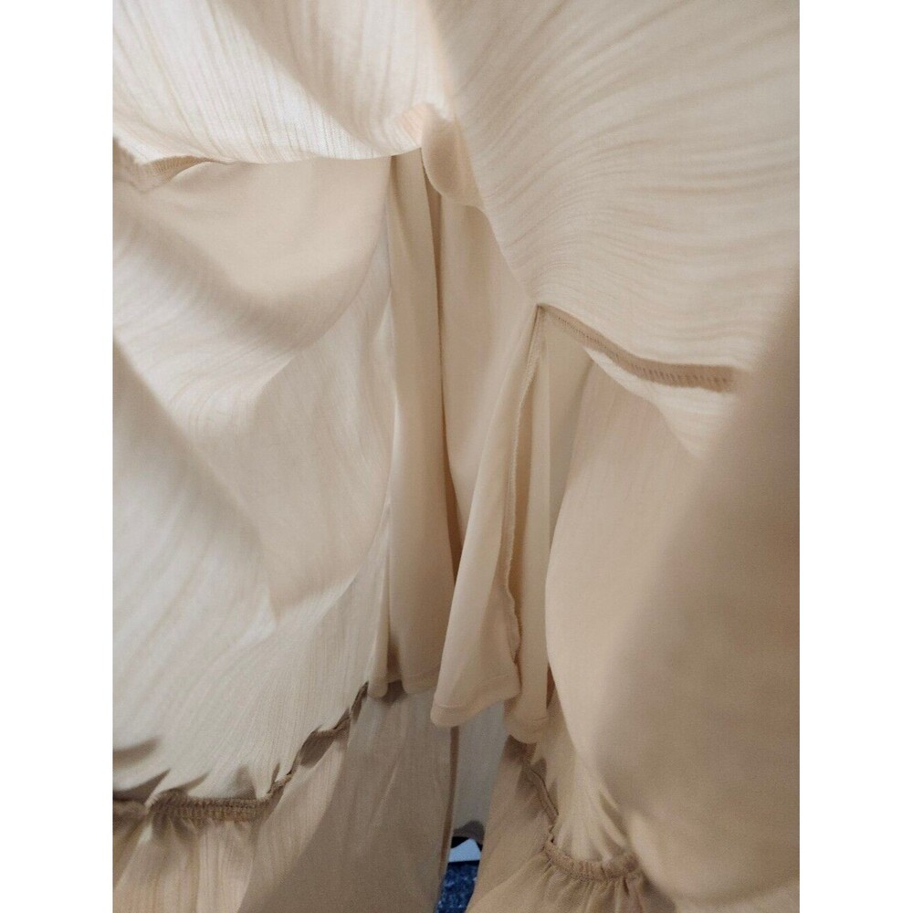 Cream Maxi Dress With Ric Rac Trim - Picture 6 of 8